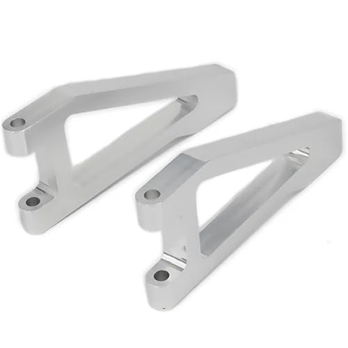 EEQANAO 2 stücke Legierung Aluminium Front Upper Suspension Control a-Arms 513006 for Rc for Ho-BBY Modell Auto 1/10 FS Racing Truck Buggy 53810 RC Teil(Silver) von EEQANAO