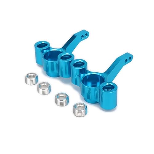 EEQANAO 2 stücke Legierung Aluminium Steering Hub Carrier (L/R) Knuckles 511484 for Rc Auto 1/10 FS LKW Buggy 53810 Verbesserte Hop-Up Teile(Blauw) von EEQANAO