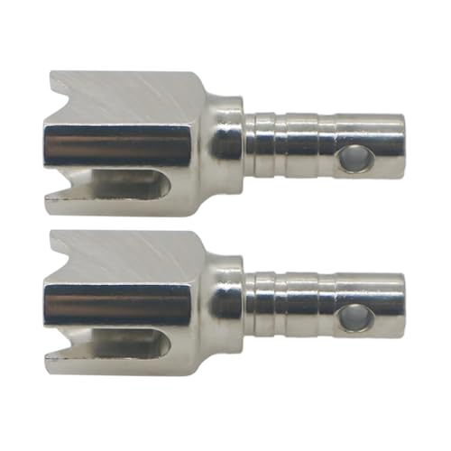 EEQANAO 2 stücke Stahl DIFF OUTDRIVE #ARA310981 for 1/7 for ARR-MA ARA106053 ARA8608V5 ARA7204 ARA7604V2 ARA8611V5 ARA106040 Upgrades Teile(Silver) von EEQANAO