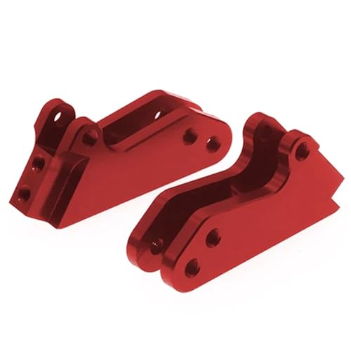 EEQANAO 2-teiliger Fronthalter aus bearbeiteter Legierung for die hintere Stoßdämpfer-Stützstange for RC for Ho-BBY-Modellauto 1-10 Vrx for Oc-Tane for Ve-TTA for Ka-roo-Upgrade(Rood) von EEQANAO