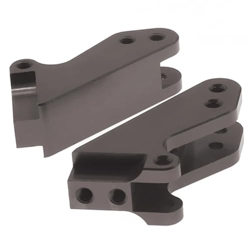 EEQANAO 2-teiliger Fronthalter aus bearbeiteter Legierung for die hintere Stoßdämpfer-Stützstange for RC for Ho-BBY-Modellauto 1-10 Vrx for Oc-Tane for Ve-TTA for Ka-roo-Upgrade(Titanium) von EEQANAO