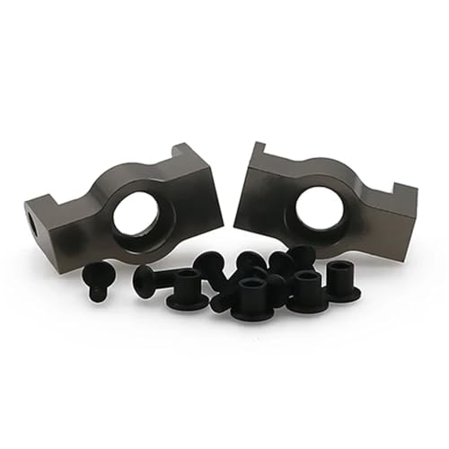 EEQANAO 2-teiliges Achsschenkel-Achsgehäuse-Endset aus Legierung for RC-Modellautos im Maßstab 1:10 von HPI for Ven-ture FJ Cruiser Crawler(Titanium) von EEQANAO