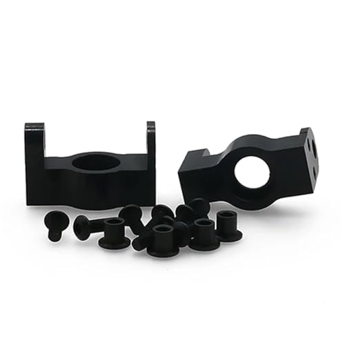 EEQANAO 2-teiliges Achsschenkel-Achsgehäuse-Endset aus Legierung for RC-Modellautos im Maßstab 1:10 von HPI for Ven-ture FJ Cruiser Crawler(Zwart) von EEQANAO