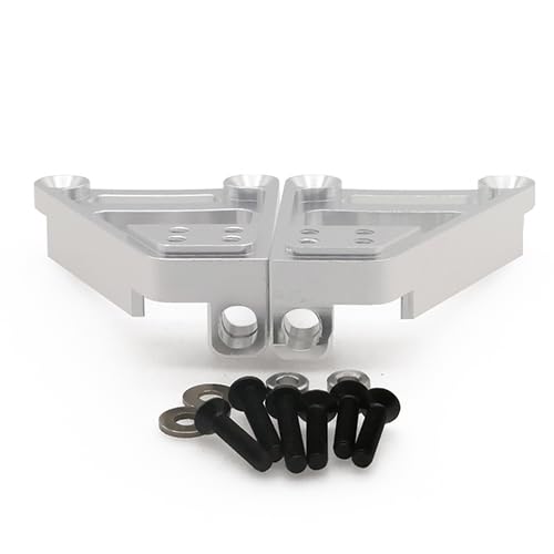 EEQANAO 2Pcs Alloy Front Shock Tower for RC 1/10 Hpi for Ven-ture Fj Cruiser Crawler Rc for Ho-BBY Modell Auto Teile(Silver) von EEQANAO