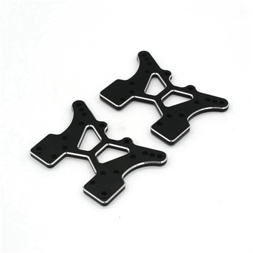 EEQANAO 2Pcs Metall Vorne Und Hinten Shock Tower EA1004 for JLB for Racing for CHEE-TAH 11101 21101 J3 for SPE-ed 1/10 RC Auto Upgrade Teile(Zwart) von EEQANAO