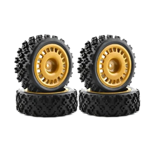 EEQANAO 4 Stücke Gummireifen Rad Reifen for Tam-iya XV-01 XV01 TA06 TT-01 TT-02 PTG-2 1/10 RC Auto Upgrades Teile Zubehör(B) von EEQANAO