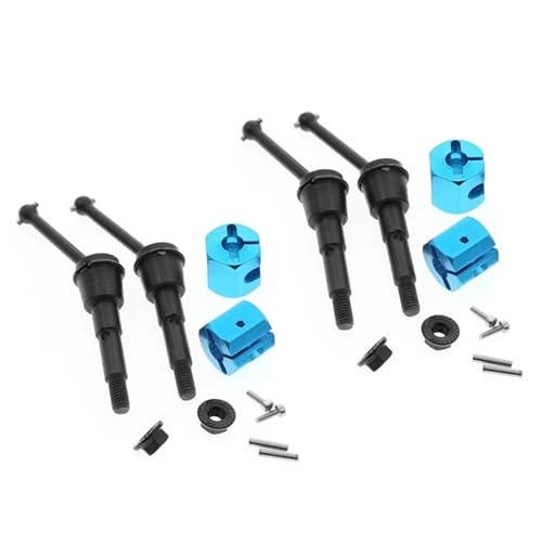 EEQANAO 4-teiliges Metall-Antriebswellen-CVD- und Adaptermutter-Set for Tam-iya SW-01 SW01 1/24 4WD for Monster Truck RC Car Upgrade-Teile,1 EEQANAO 4-teiliges Metall-Antriebswellen-CVD- und Adaptermutter-Set for Tam-iya SW-01 SW01 1/24 4WD for Monster Truck RC Car Upgrade-Teile,1 von EEQANAO