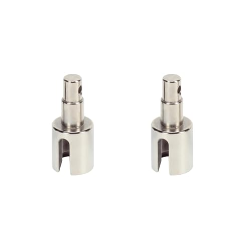 EEQANAO 45 Stahl Front Outdrive Set 12,9 * 25,2 MM for 1-10 for Losi for Ba-ja RC Auto Upgrade Teil(Silver) von EEQANAO