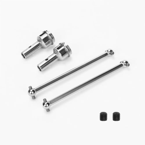 EEQANAO 45 Stahl Hinterradachse 8x36mm & Dogbone 91mm for ARR-ma 1/7 for 1-8 6s for BLX for Typ-hon(Silver) von EEQANAO