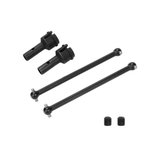 EEQANAO 45 Stahl Hinterradachse 8x36mm & Dogbone 91mm for ARR-ma 1/7 for 1-8 6s for BLX for Typ-hon(Zwart) von EEQANAO