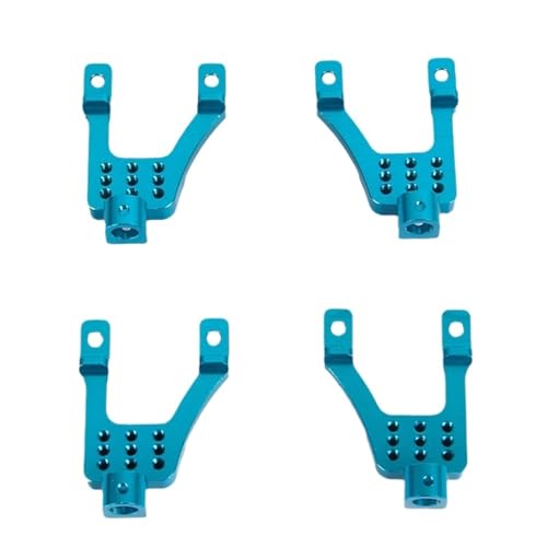 EEQANAO 4PCS Metall Vorne und Hinten Stoßdämpfer Türme Halterung for MN128 MN86 MN86S MN86K MN86KS MNG500 1/12 RC Crawler Auto Upgrade Teile(Blauw) von EEQANAO