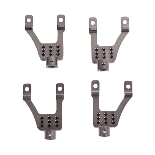 EEQANAO 4PCS Metall Vorne und Hinten Stoßdämpfer Türme Halterung for MN128 MN86 MN86S MN86K MN86KS MNG500 1/12 RC Crawler Auto Upgrade Teile(Silver) von EEQANAO