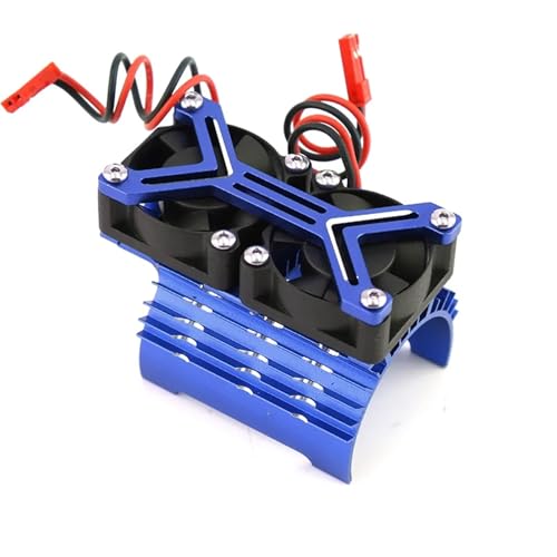 EEQANAO 540 550 3650 3660 3670 Motor Kühlkörper Lüfter 36mm Motor for 1/8 1/10 RC Auto Axial SCX10 for Tra-xxas TRX4 for TA-Miya(Blauw) von EEQANAO