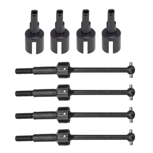 EEQANAO 8Pcs Metall Antriebswelle CVD Und Getriebe Joint Cup Differential Tasse for Tam-iya TT01 TT02 TT-01 1/10 RC Auto Upgrade Teile von EEQANAO