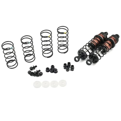 EEQANAO Aluminium Big BORE GO 70MM DÄMPFER Set 2 STÜCKE for 1/10 RC Offroad Buggy # for BBG-0070(Brown) von EEQANAO