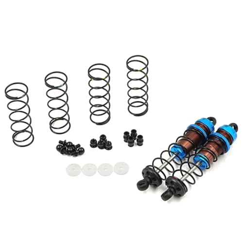 EEQANAO Aluminium Big BORE GO 80MM DÄMPFER Set 2 STÜCKE for 1/10 RC Offroad Buggy # for BBG-0080(Blauw) von EEQANAO
