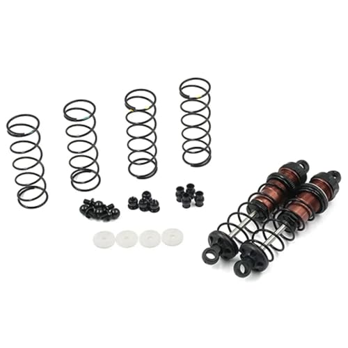 EEQANAO Aluminium Big BORE GO 80MM DÄMPFER Set 2 STÜCKE for 1/10 RC Offroad Buggy # for BBG-0080(Brown) von EEQANAO
