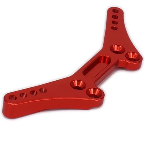 EEQANAO Aluminium-Dämpferplatte for die hintere Stoßdämpferbrücke for RC-Autos 1/10 HPI RS4 CNC-Legierung 6061-T6 114434 113703 114433 Stoßdämpferbrücke(Rood) von EEQANAO