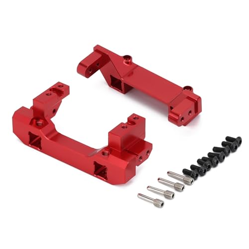 EEQANAO CNC-Aluminiumlegierung vorne und hinten Stoßstangenhalterung Servoständer for 1/10 RC Crawler TRX4 TRX-4 8237 Upgrade-Teile von EEQANAO