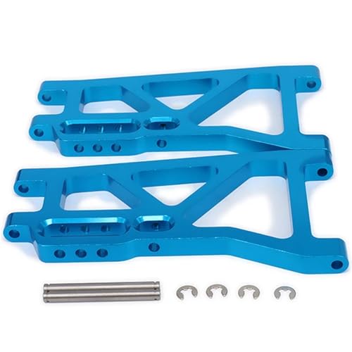 EEQANAO Hintere untere Aufhängungssteuerung a-Arme 513008 for Rc for Ho-BBY Modell Auto 1/10 FS Racing Truck Buggy 53810 Legierung Aluminium Hop-Up Teile(Blauw) von EEQANAO