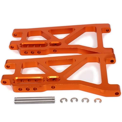 EEQANAO Hintere untere Aufhängungssteuerung a-Arme 513008 for Rc for Ho-BBY Modell Auto 1/10 FS Racing Truck Buggy 53810 Legierung Aluminium Hop-Up Teile(Orange) von EEQANAO