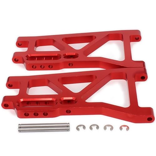 EEQANAO Hintere untere Aufhängungssteuerung a-Arme 513008 for Rc for Ho-BBY Modell Auto 1/10 FS Racing Truck Buggy 53810 Legierung Aluminium Hop-Up Teile(Rood) von EEQANAO