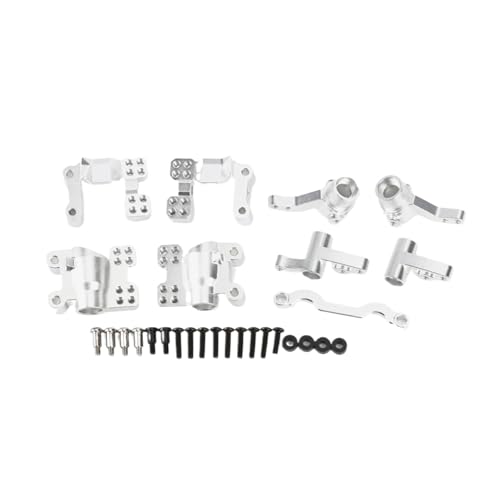 EEQANAO Komplettes Lenkungsset aus Legierung for RC CEN 1/8 Rallye-Auto-Upgrade-Teile(Silver) von EEQANAO