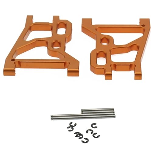 EEQANAO Legierung Hinten Unten Suspension Arm for Rc for Ho-BBY Modell Auto 1/10 Fs Racing Buggy fo TRU-ggy Buggy(Orange) von EEQANAO
