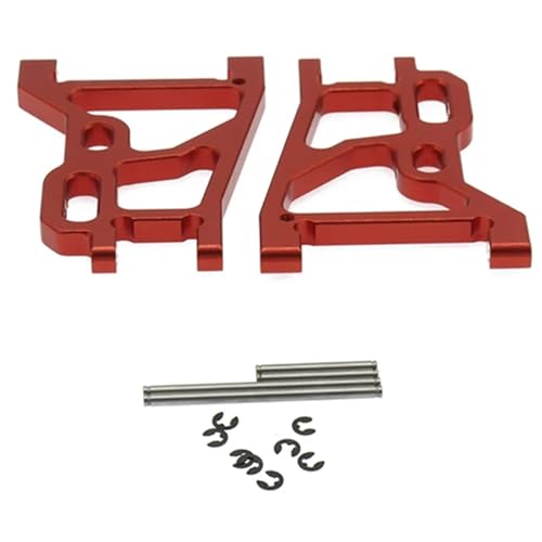 EEQANAO Legierung Hinten Unten Suspension Arm for Rc for Ho-BBY Modell Auto 1/10 Fs Racing Buggy fo TRU-ggy Buggy(Rood) von EEQANAO
