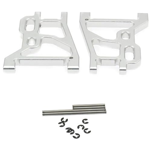 EEQANAO Legierung Hinten Unten Suspension Arm for Rc for Ho-BBY Modell Auto 1/10 Fs Racing Buggy fo TRU-ggy Buggy(Silver) von EEQANAO