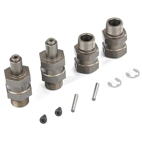EEQANAO Legierung Upgrade 24mm Hex Hub Erweiterte Achse Fit for 1/5 for HPI for ROF-UN for RO-Van for BA-JA 5B Teile von EEQANAO