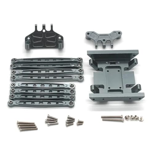 EEQANAO MN 128 Zubehör MN86S mn128 RC Zugstange 8 Zugstange Sitzgrundplatte dreiteiliges Set Zubehör(Dark Grey) von EEQANAO