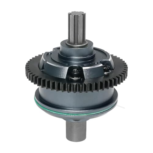 EEQANAO Metall-Mitteldifferenzial 57T ARA311165 for ARR-ma 1/10 for KRA-ton for Out-cast 4S V2 for BLX 1/8 for Moj-ave 4S BLX Upgrade-Teile-Zubehör(Titanium) von EEQANAO