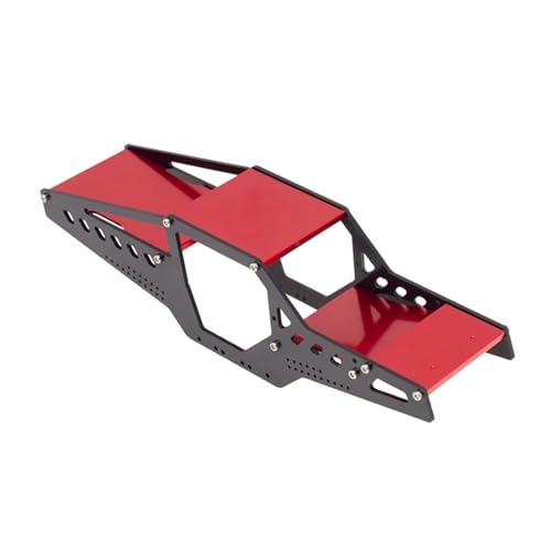 EEQANAO Metall Rock Buggy Chassis Rahmen Roll Käfig Körper Shell for Axial SCX24 90081 AXI00001 1/24 RC Crawler Auto Upgrade Teile(Rood) von EEQANAO