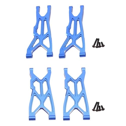 EEQANAO Metall vorne und hinten Suspension Arm Set for ARR-MA 1/10 for Big Rock 3S BLX 1/8 for Typ-hon 3S BLX 550 RC Auto Upgrades Teile(Blauw) von EEQANAO