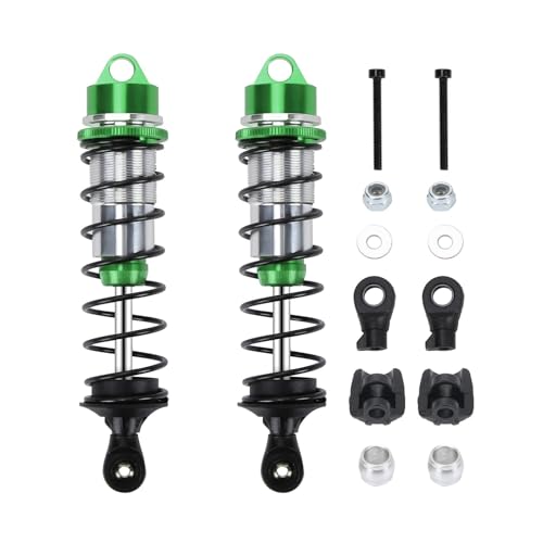 EEQANAO Vorne ARR-MA for Kar-ton stoßdämpfer, dämpfer for ARR-ma 1/7 1/8 for ARR-ma 6S for Out-cast Upgrade Teile 2 Teile/Satz(Green) von EEQANAO