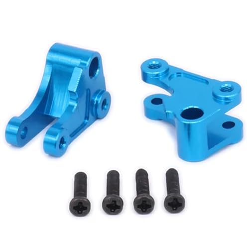 EEQANAO for 2 STÜCKE Legierung Front Shock Rocker Arm Spurstange Montieren Dämpfer for Rc Modell Auto 1-12 for Wl-Spielzeug 12428 12423 0043 FY03(Blauw) von EEQANAO