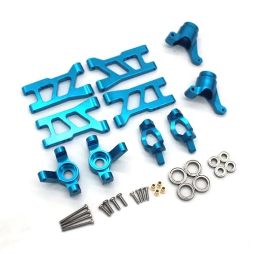 EEQANAO for HS 18301 18302 18311 18312 18321 18322 1/18 RC Fernbedienung Auto Metallteile Schwinge Lenkbecher Zubehör Fünf Stücke(Sky Blue) von EEQANAO