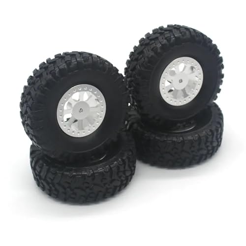 EEQANAO for JJRC C8815 Climbing Fernbedienung Auto Upgrade Teile Metallnabe Reifenteile(Silver) von EEQANAO