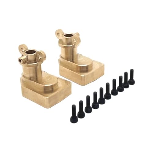 EEQANAO for MJX H12Y Messing Gegengewicht Achsschenkel Gewichte Hintere C-nabe Achse Halterung for MJX H12Y H12Y + for HY-PER GO 1/12 RC Crawler Upgrade(Rear C-hub) von EEQANAO