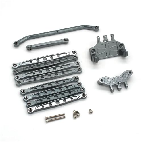 EEQANAO for MN 128 Zubehör MN86S mn128 RC Lenkstange, Stangensitz und 8 Spurstangen-Set(Dark Grey) von EEQANAO