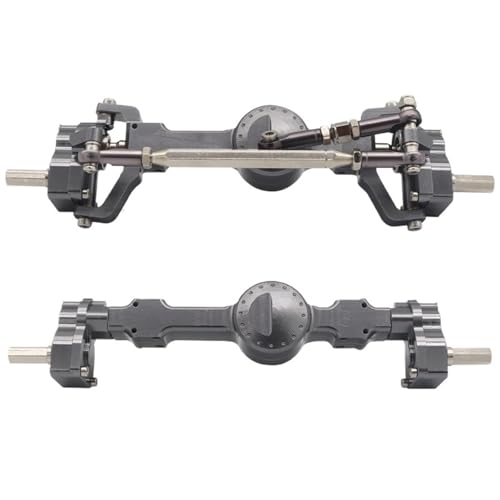 EEQANAO for MN Aluminiumlegierung CNC eloxiertes Vollmetall vorne und hinten Portalachse for 1/12 MN MN99S MN98 D90 D91 D99 D99S MN90 RC Car Upgrade(Titanium) von EEQANAO