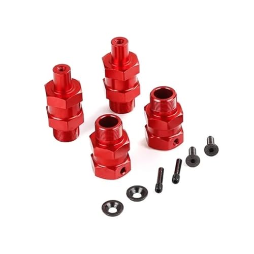 EEQANAO for Qu-ick for Change One Inch Wheel Extender for 1/5 for HPI for Ro-Van KM for Ba-ja 5B 5T SS(Rood) von EEQANAO