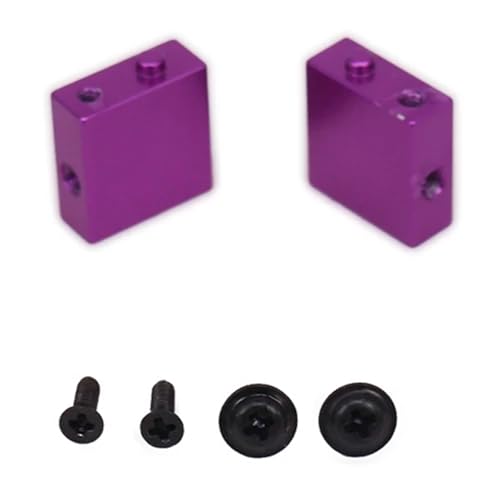 EEQANAO for RCA-WD 2 STÜCKE Aluminiumlegierung Servohalterung for Rc for Ho-BBY Modellauto 1/18 for Wl-Toys A959 A969 A979 K929 Hopup Teile Monster Truck Buggy(Purple) von EEQANAO
