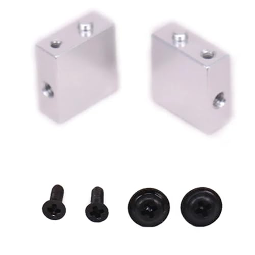 EEQANAO for RCA-WD 2 STÜCKE Aluminiumlegierung Servohalterung for Rc for Ho-BBY Modellauto 1/18 for Wl-Toys A959 A969 A979 K929 Hopup Teile Monster Truck Buggy(Silver) von EEQANAO