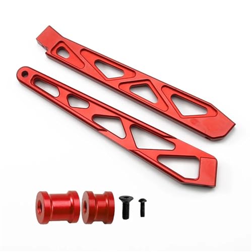 EEQANAO for RCA-WD ARA320620 Legierung Chassis Brace for 1/7 for ARR-MA for MOJ-AVE 6S for BLX ARA7604V2 ARA7204 Upgrade Teile(Rood) von EEQANAO