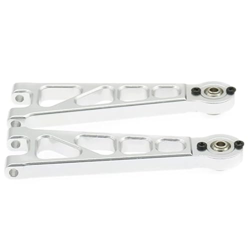 EEQANAO for RCA-WD Alloy Front Upper Suspension Arm Rc for Ho-BBY Modell Auto 1/10 for Him-OTO Buggy Desertbuggy Rally E10Xb E10Xbl E10Db E10Dbl E10Sc(Silver) von EEQANAO