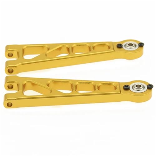 EEQANAO for RCA-WD Alloy Front Upper Suspension Arm Rc for Ho-BBY Modell Auto 1/10 for Him-OTO Buggy Desertbuggy Rally E10Xb E10Xbl E10Db E10Dbl E10Sc(Yellow) von EEQANAO