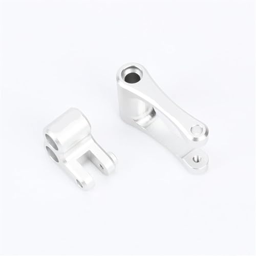 EEQANAO for RCA-WD Aluminium Knuckle & Zugstange for 1/4 for Losi for Pro-Moto MX RC Upgrades Teil #LOS364001(Silver) von EEQANAO