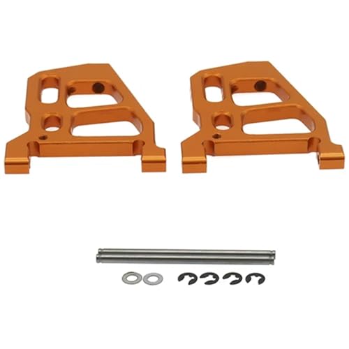 EEQANAO for RCA-WD Front Lower Suspension Arm for Rc Hobby Modell Auto 1/10 Fs Racing Buggy Truggy Wüste Buggy Legierung 512008(Orange) von EEQANAO
